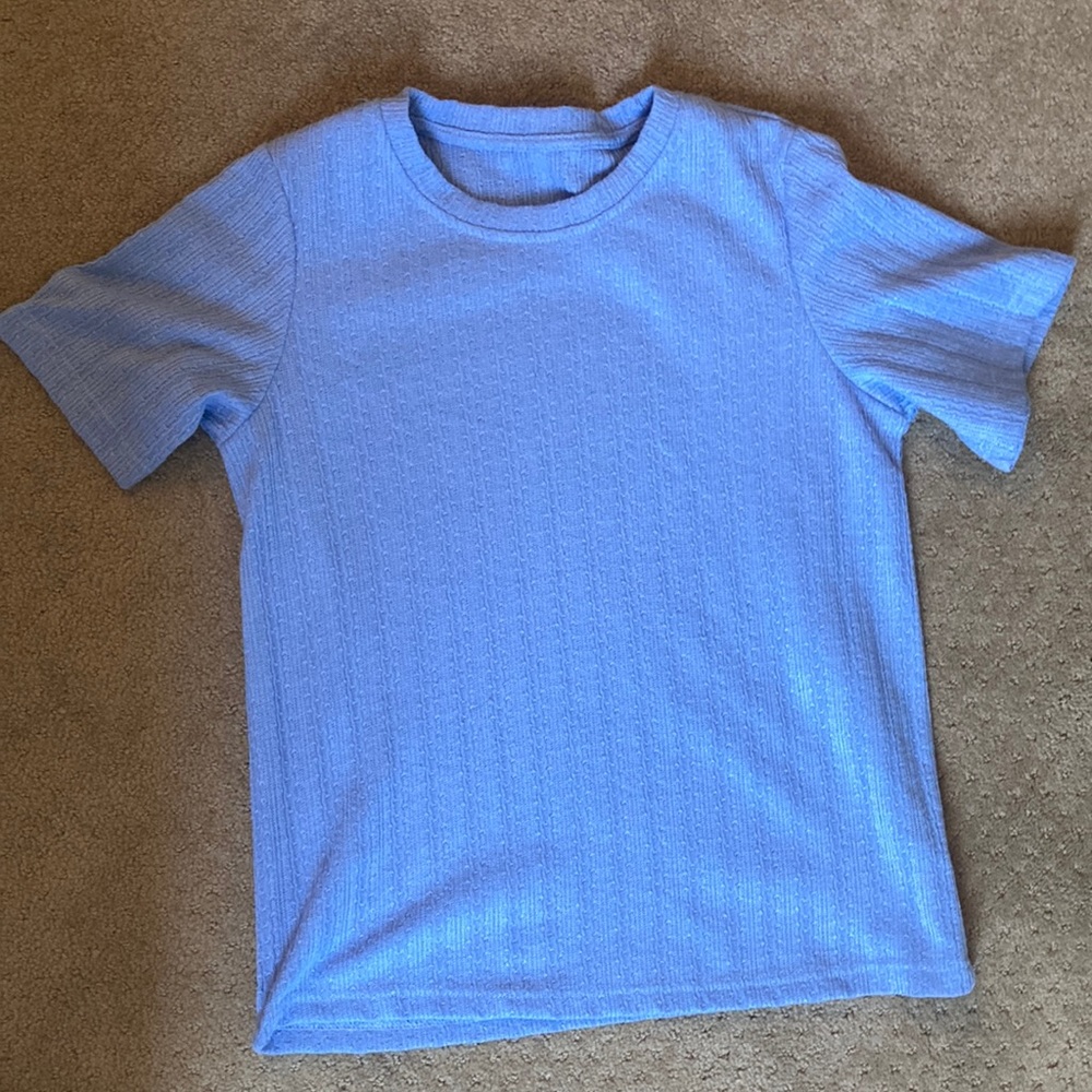 Blue baggy shirt